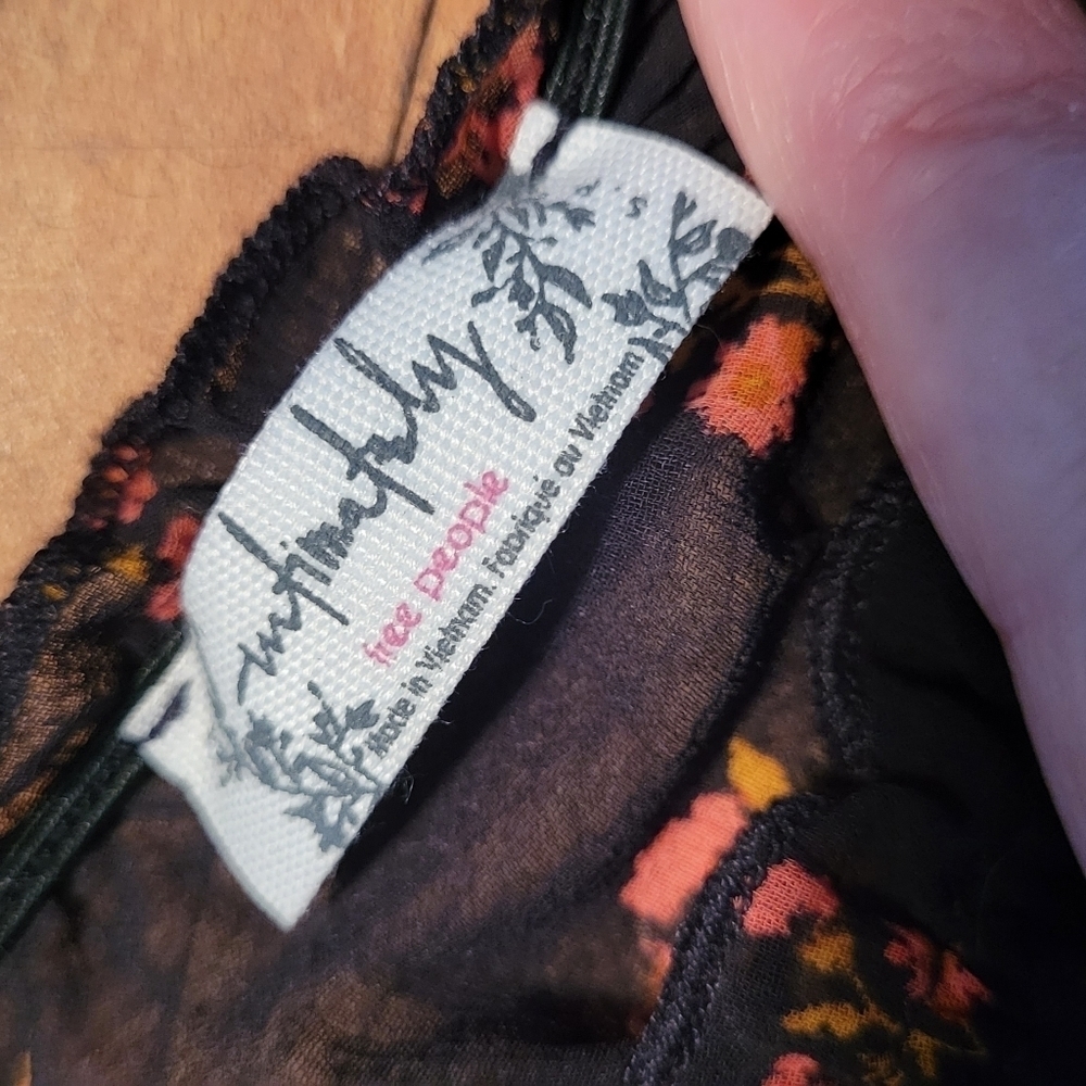 Free People Black Floral Bodysuit - Picture 11 of 14
